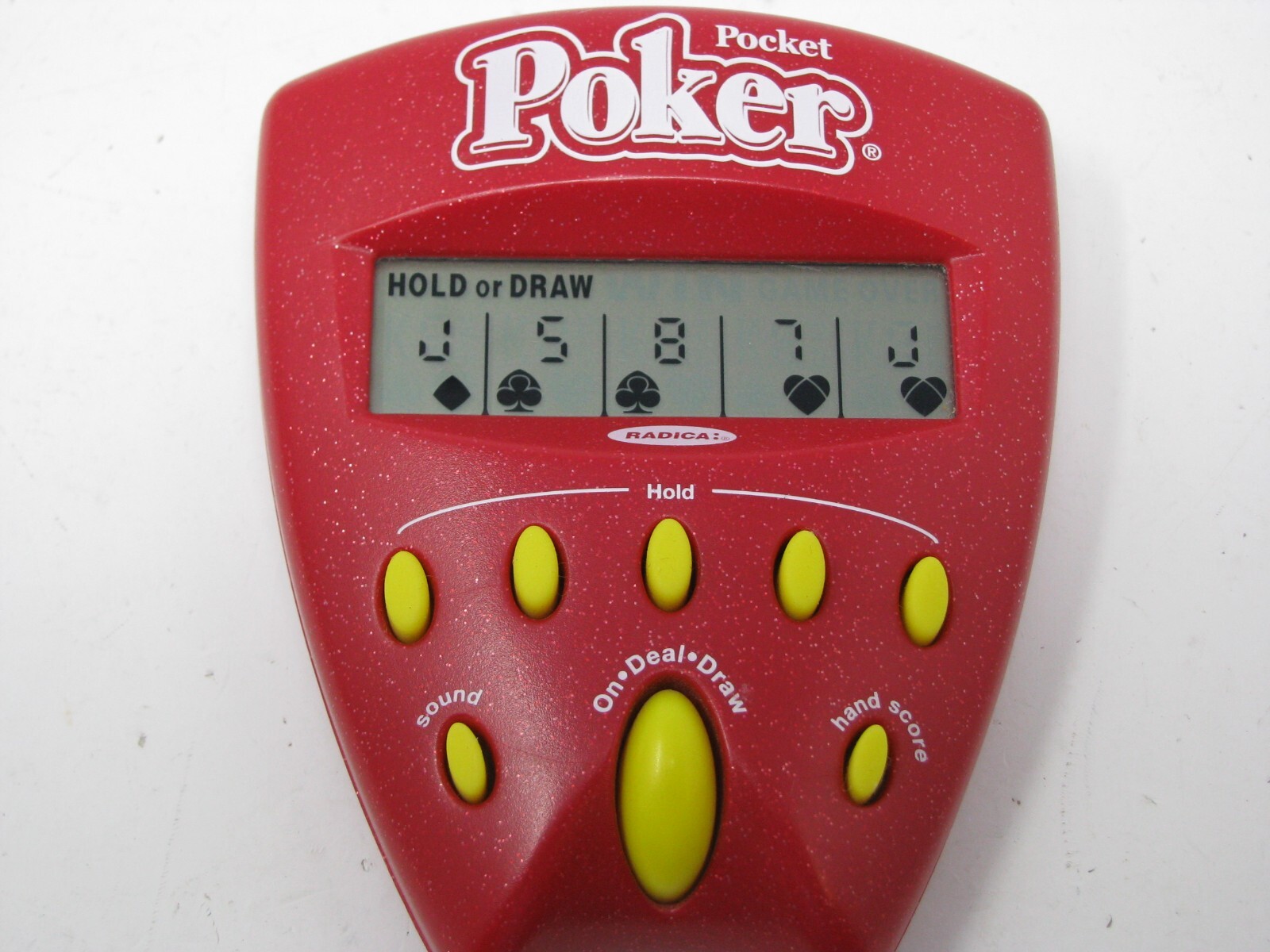RADICA HANDHELD ELECTRONIC POKER GAME. GentlyUsed! Interactive! FREE