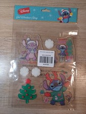 Disney Lilo  Stitch Christmas Gel Window Clings NEW NIP RUZ