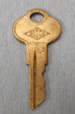 Vintage Old Antique Groove # 2 BASCO GM Brass Ignition Key | eBay