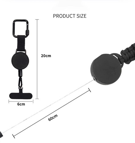 Retractable Anti-Theft Phone Holder Cellphone Lanyard Strap Phone Safety Tether. - Photo 4/11