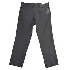 Tommy Hilfiger Mens TH Flex Finn Modern Fit Twill Pants Charcoal Gray 36x30