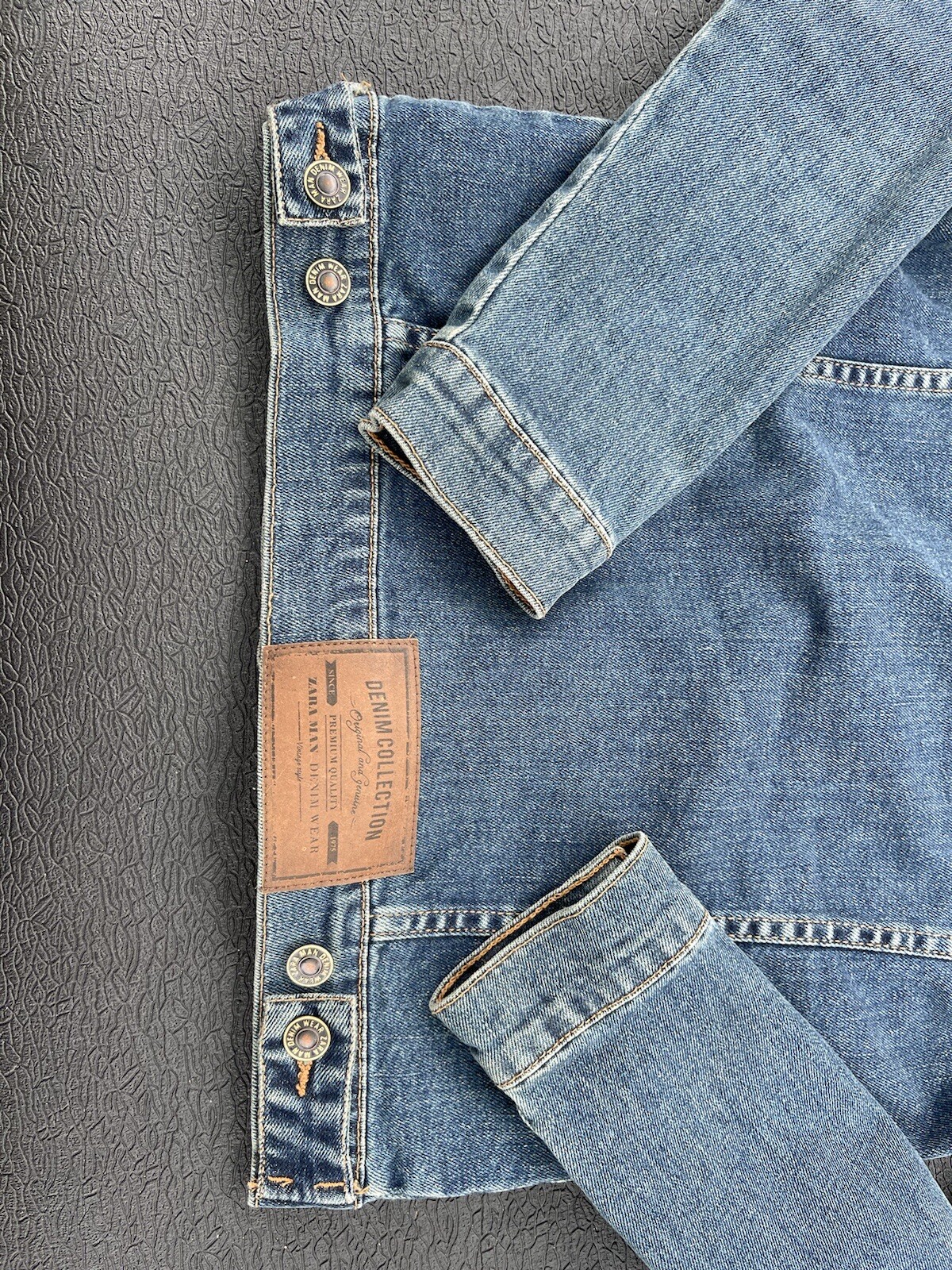 Zara Man Denim Collection Jacket Size Small S Trendy Jean Jacket Hip Cool image 8