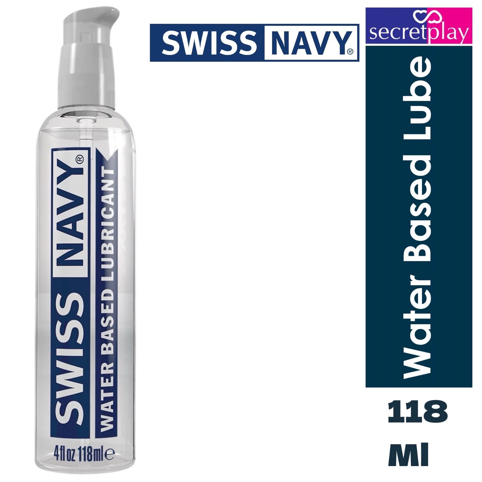 Swiss Navy Water Based Personal Lubricant 118ml Vaginal Anal Intimate Sex Lube