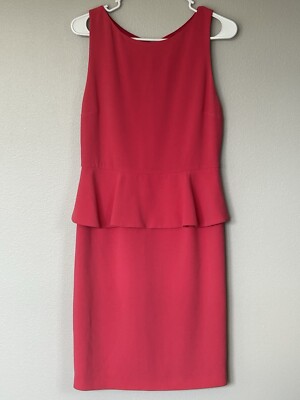 ALICE AND OLIVIA POPPY PEPLUM MIDI DRESS PINK. Boss, Business, Cocktail,  Classy | eBay