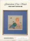 Generations Cross Stitch YOU CAN'T CATCH ME Cross Stitch Chart mermaid RARE — photo 2