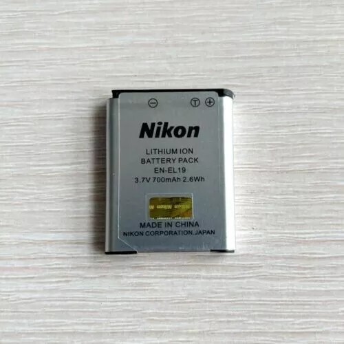 Batterie Li-ion 750mAh Pour Nikon Coolpix EN-EL19 - Compatible S4150 S4300, Neuve Sous Blister
