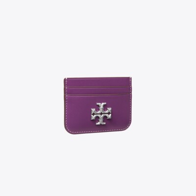 ☆☆Tory Burch☆☆ 23FW Eleanor card wallet ash green 86346 Authentic Tory Burch ELEANOR CARD CASE 86346 WILD THISTLE | eBay