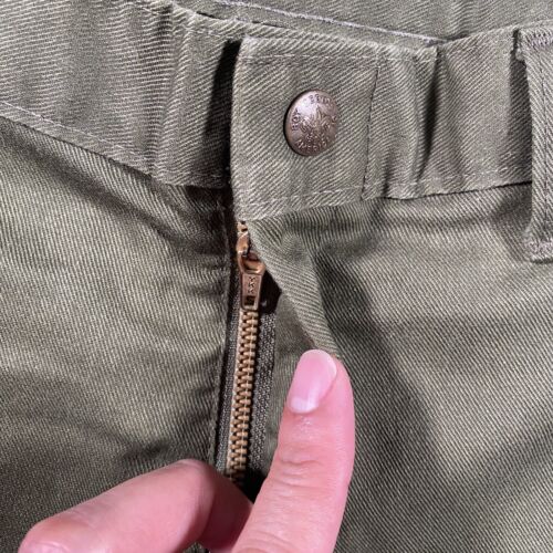 Vintage 80s BSA Boy Scouts of America Faded Green Pants Mens 38x31 Union Made - Picture 3 of 11