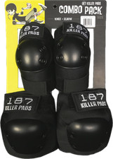 187 Combo Pack Knee/Elbow Pad Set L/XL-Black