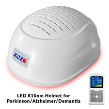 40Hz for Parkinsons NIR Light Therapy Alzheimer PBM Brain Stimulation Helmet