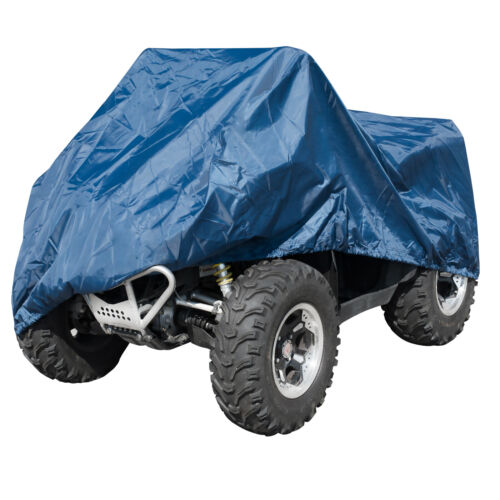 Waterproof Rain Cover Protection Motorcycle Motorbike Quad ATV Blue M - Picture 1 of 2