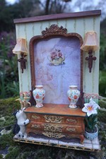 NA0496  CADRE  PHOTO    FIGURINE  STATUETTE CHAT DANS SON BOUDOIR