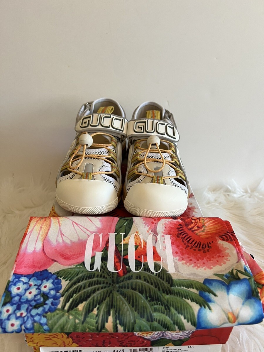 Gucci Sport Sandal White Tinsel Athletic Summer Shoes Loess Gucci Sport Sandal White Tinsel Athletic Summer Shoes Loess