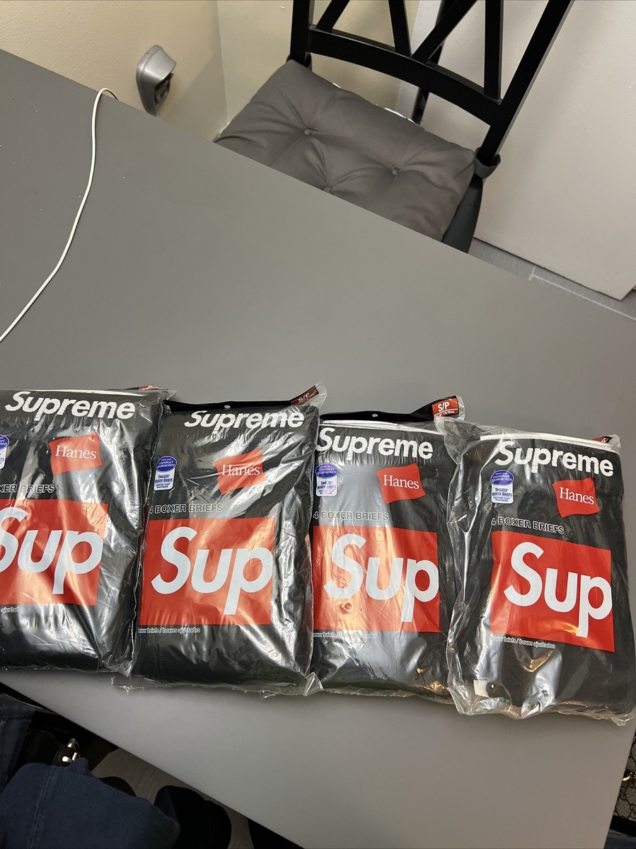supreme hanes boxer briefs 4 pack | eBay