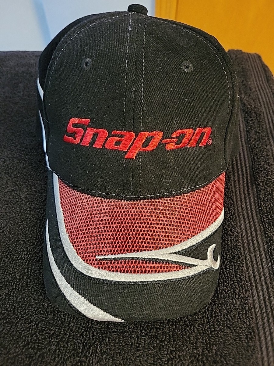 Snap-On Tools Black with Red Logo Wrench Hat Machine Shop Snap-On Tools Black with Red Logo Wrench Hat Machine Shop
