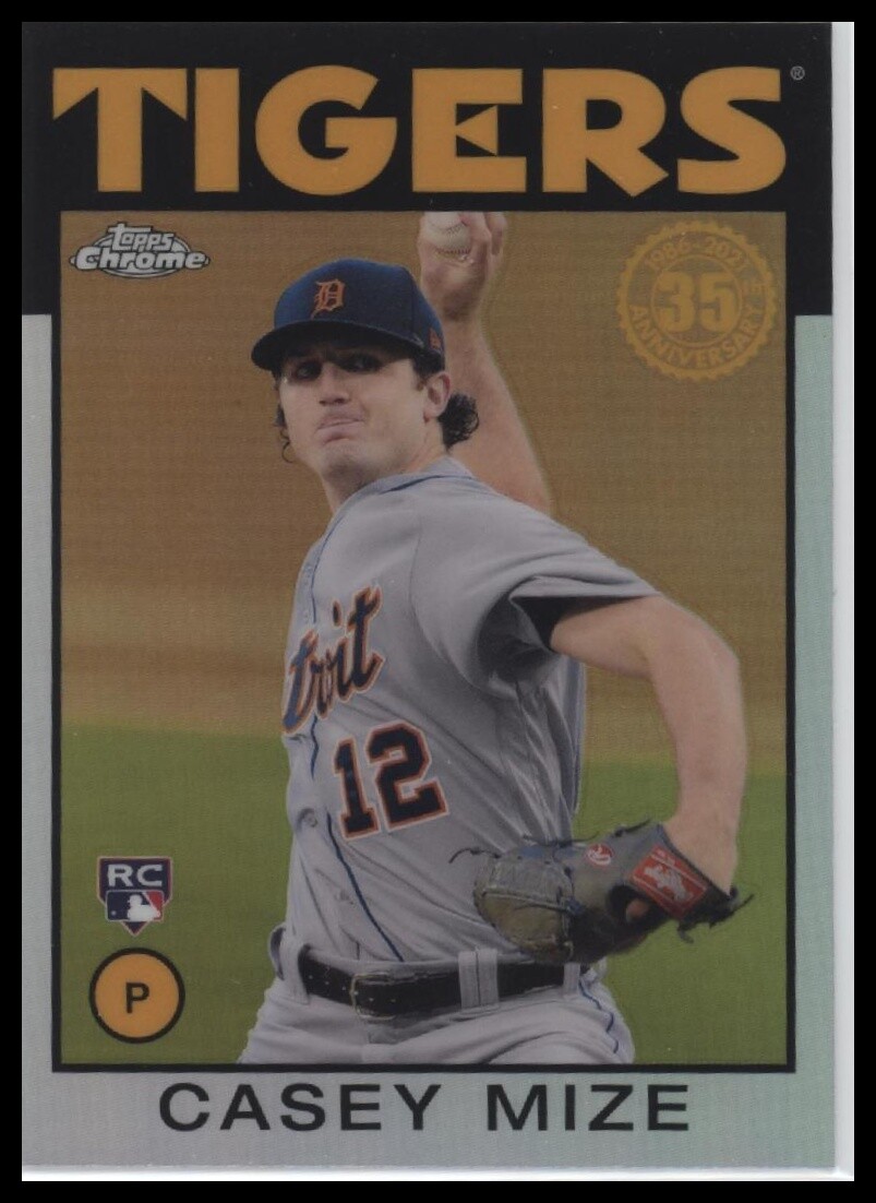 2021 Topps Chrome 1986 Topps Baseball 35th Anniversary RC#86BC-13 Casey Mize