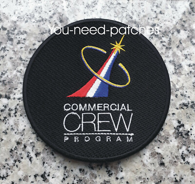 NASA Space Commercial Crew Program Logo DM-2 Human First Flight sew on Patch