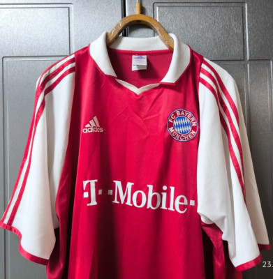 Vintage Adidas FC Bayern Munich Jersey 2XL Mens 2003-2004 Red Hilmar #9