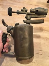 ANTIQUE / VINTAGE BRASS BLOW TORCH / BLOWTORCH :