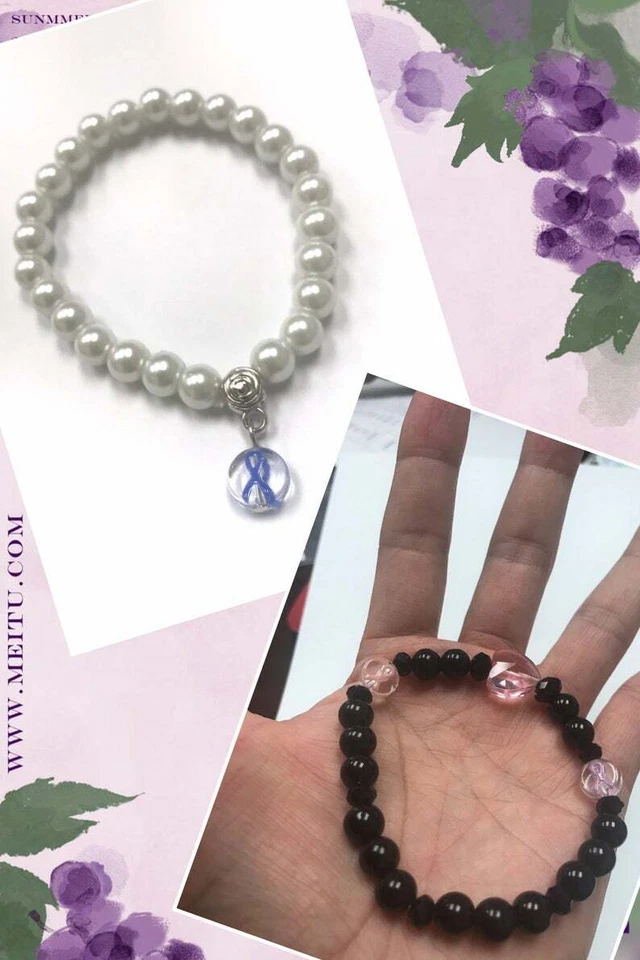 Cinta Abalorios Conciencia PÚRPURA Planos Redondos 10mm 10 piezas Conciencia Pancreática Foto 2 de 3