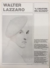 WALTER LAZZARO. Estratto pag. 16 da ARTE MERCATO. 1977 Anno 8° n. 1-2. Cm. 34x44
