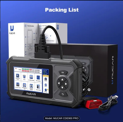 MUCAR CDE900 PRO OBD2 Scanner: Full OBDII Car Code Reader with 5'''' Touchscreen a