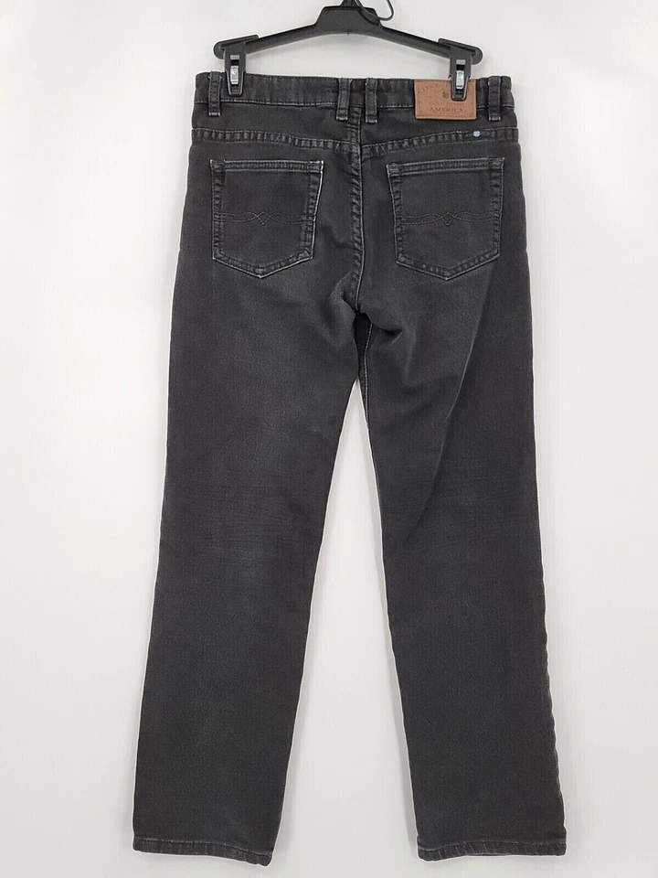 Lucky Brand Jeans Youth Boys Size 14 Billy Straight Black Cotton Blend - Image 2 of 4
