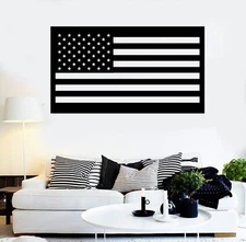 Vinyl Wall Decal American Flag USA Symbol Patriotic Decor (216ig)
