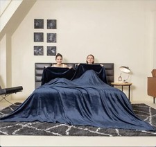 Oversized King Fleece Blanket 120x120 inches Soft Cozy Warm Giant Extra Large...