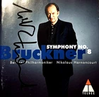 Signed by NIKOLAUS HARNONCOURT Bruckner Symphony No.8 Original Teldec 2 CD MINT