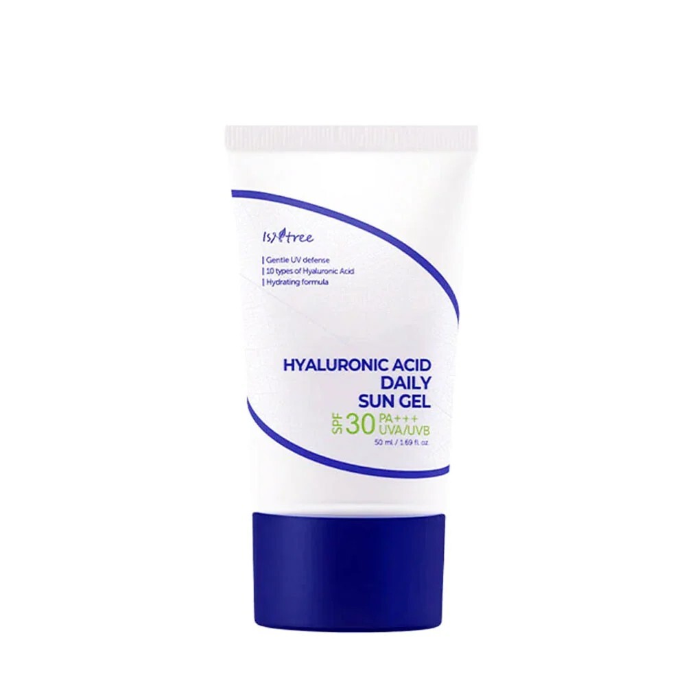 Isntree Gel idratante con acido ialuronico SPF30 Gel solare quotidiano, 50 ml