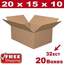 20 - 20x15x10 Cardboard Boxes Mailing Packing Shipping Box Corrugated Carton