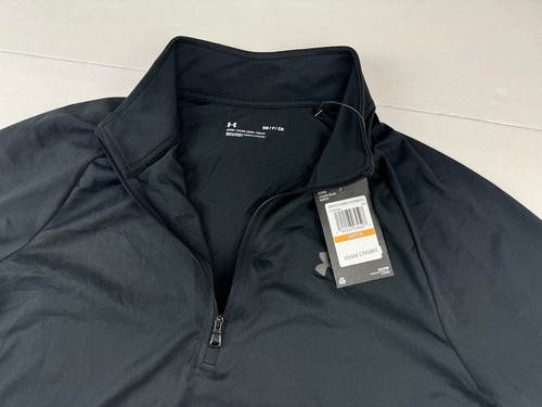 Under Armour Men's UA Tech 2.0 1/2 Zip Long Sleeve T-Shirt Black Small NWT - Picture 7 of 10