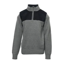 Field Gear Men's Charcoal Knit Cotton Blend 1/2 Half Zip Sweater $90