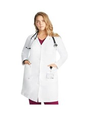 Healing Hands White Lab Coat 6 Pocket Full Length Womens 5161 Faye Lab Coat T...