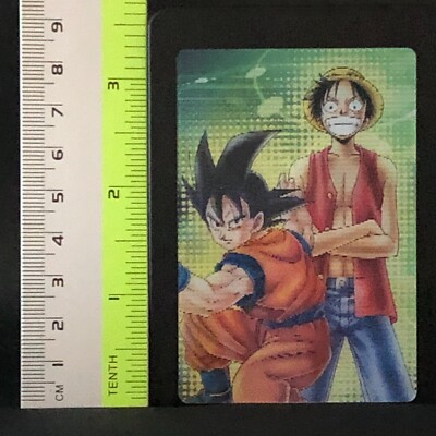 Son Goku Monkey D. Luffy Dragon Ball & OnePiece Wafer card JUMP