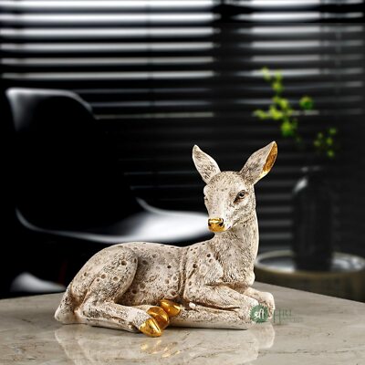 Hirsch Wildes Tier Prunkstück Tisch Akzent Sammlerstück Figur Statue 18 CM