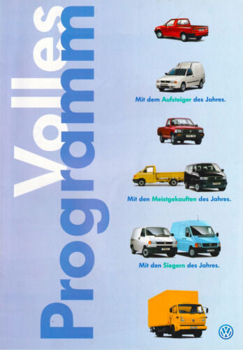 VW-Nutzfahrzeug-Programm 1997: Caddy, Taro, Transp., LT, L 80, deutsch, neuw. - Bild 1 von 4