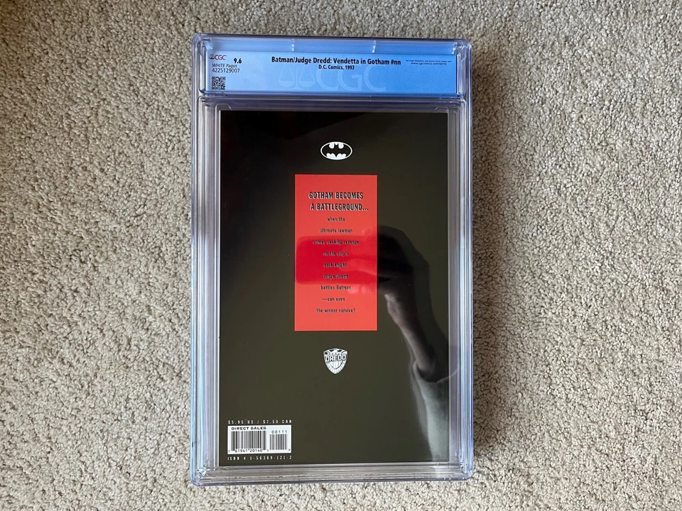Batman/Juez Dredd: Vendetta in Gotham #nn CGC 9.6 DC Comics 1993 ¡Nuevo estuche! Foto 2 de 2