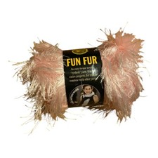 Lion Brand Yarn Fun Fur Eyelash Yarn 64 Yards Soft Pink