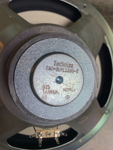 PARTS: Technics SB-L76 Speakers 12" Paper Woofer, Mid Range, Tweeter, Logo Badge - Picture 4 of 26