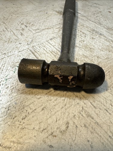 Vintage Unbranded 10” Steel Ball Peen Hammer W/Removable Bttm For Storage - Picture 4 of 9