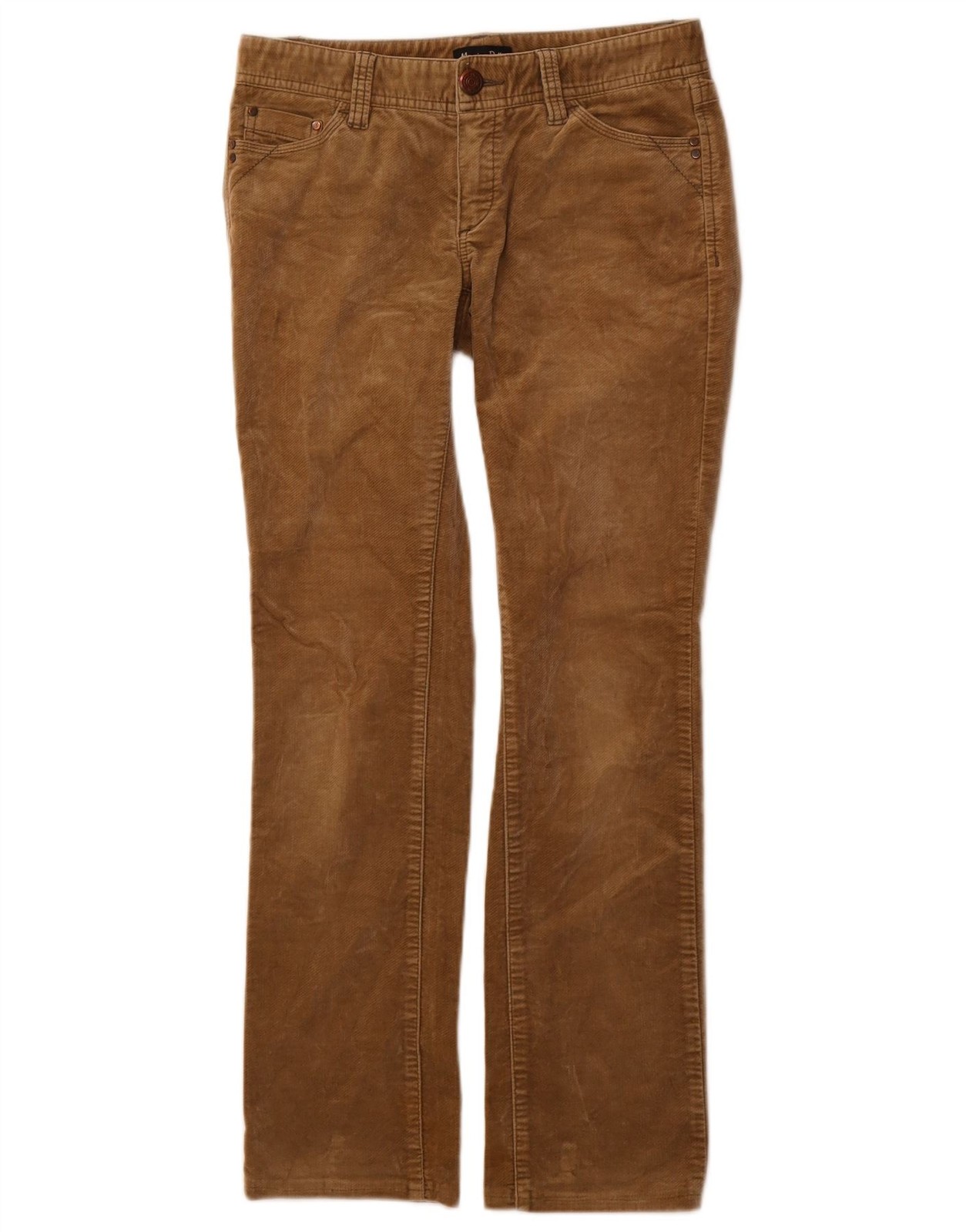 MASSIMO DUTTI Womens Straight Casual Trousers EU 38 Small W28 L29 Brown BD25