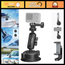 Suction Cup Mount for Action Cameras - Car Mount for GoPro  Insta360 Accessorie