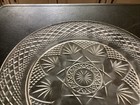 Single Vintage Clear Pressed Glass Star Design 10” Plate — photo 7