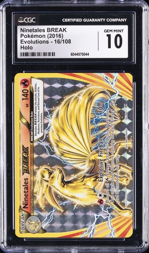 Ninetales BREAK graded CGC 10 for sale on eBay