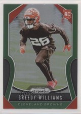 2019 Panini Prizm Rookies Green Prizm Greedy Williams #315 2qw