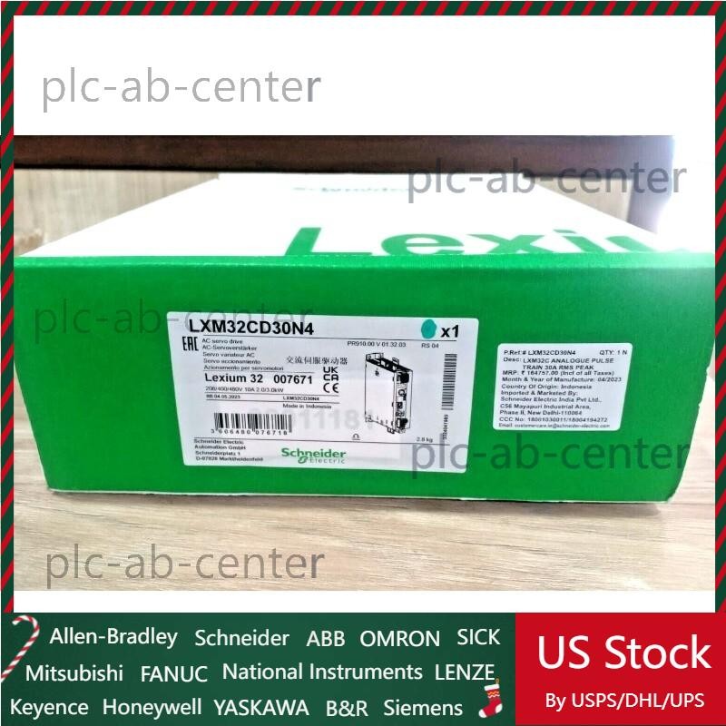 LXM32CD30N4 SCHNEIDER motion servo drive, Lexium 32,30A,208to480V, 3kW-Brand New