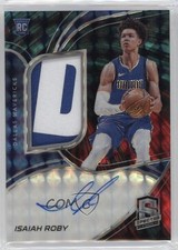 2019 Panini Spectra Rookie Jersey Interstellar Prizm 4/49 Isaiah Roby Auto 0s5s