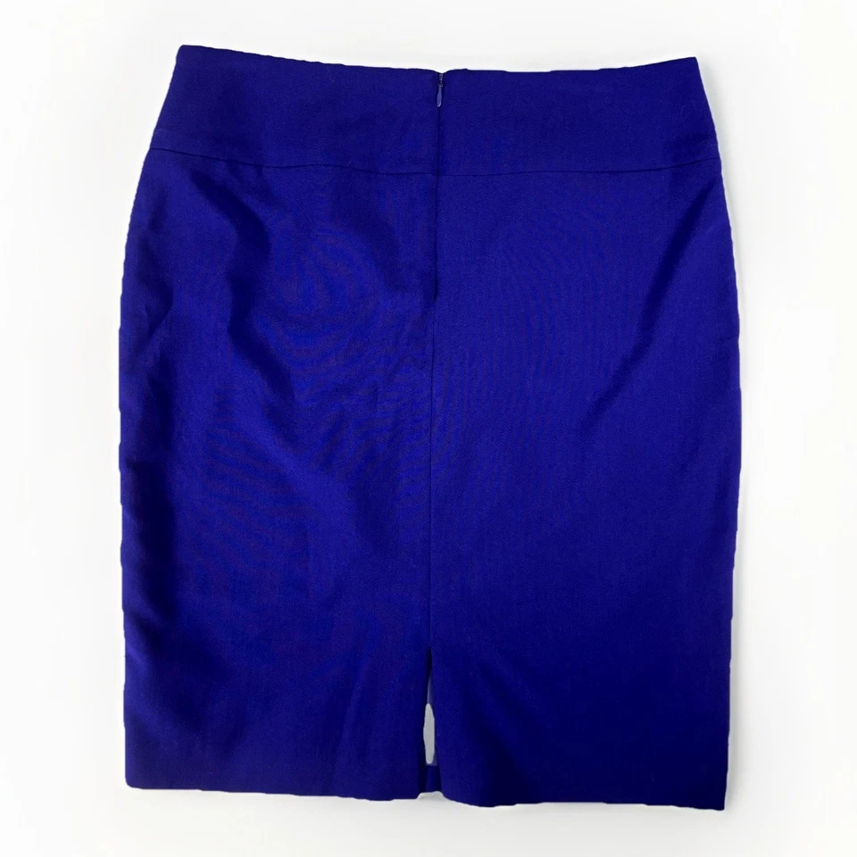 Юбка-карандаш Alfani женская 8 королевский синий эластичная сзади длина до колена на молнии высокая талия - Изображение 2 из 4